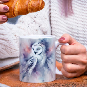 Mug Chouette enchaînée en aquarelle