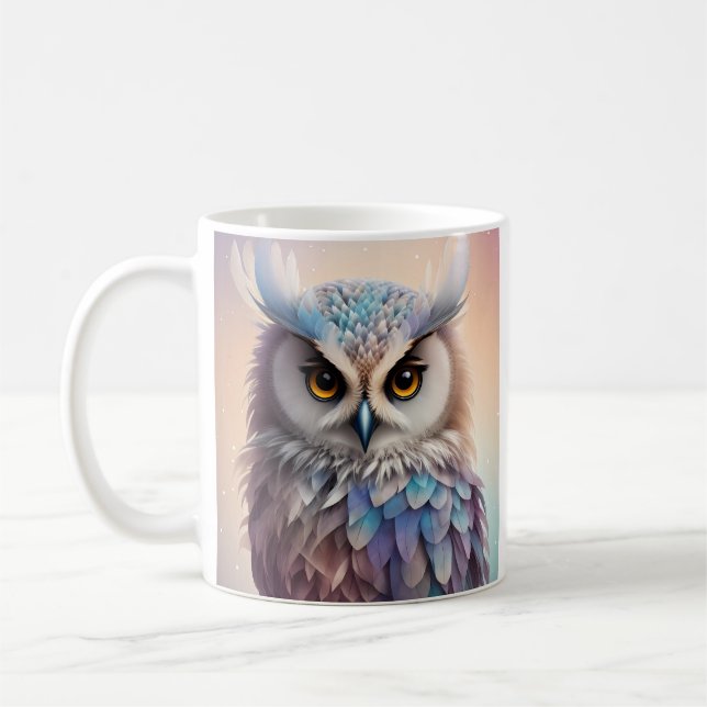 Mug Chouette Imaginaire Dreamy Couleurs pastel doux (Gauche)