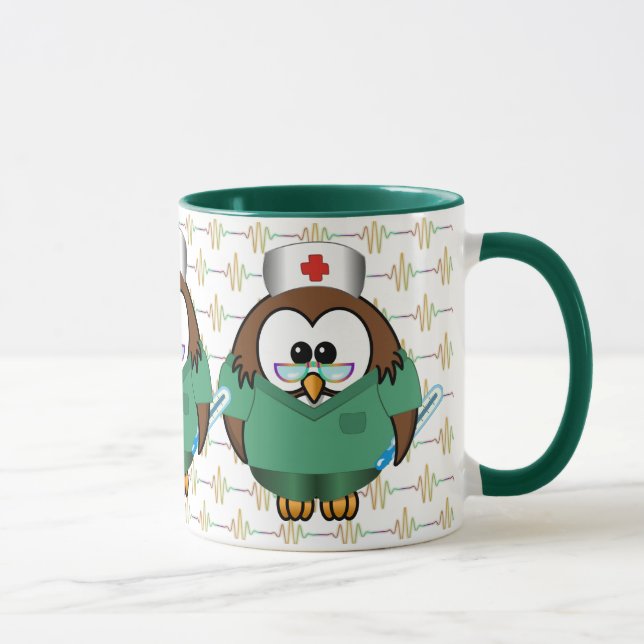 Mug chouette infirmière (Droite)