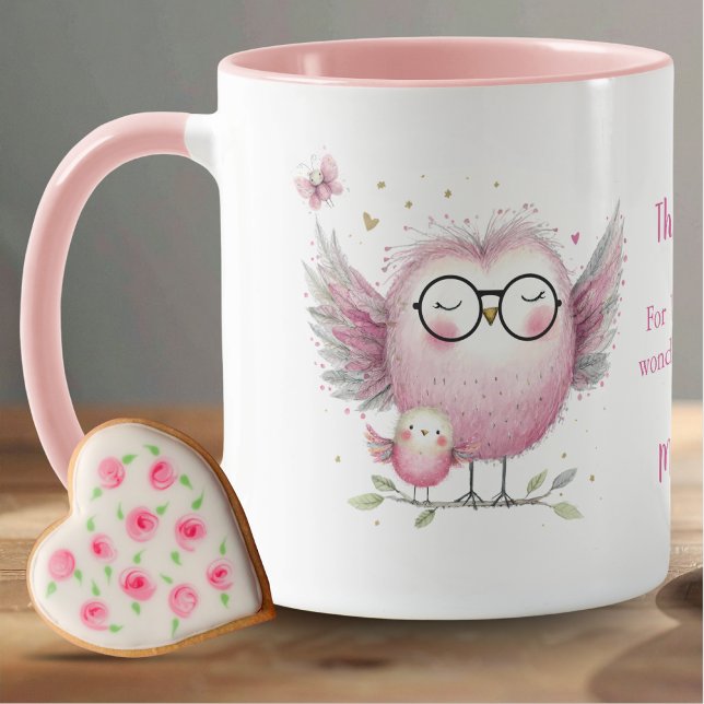 Mug Chouette Merci Professeur (Créateur téléchargé)