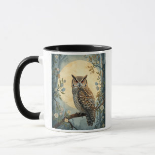 Mug Chouette Mystique Art de la Forêt au Clair de Lune