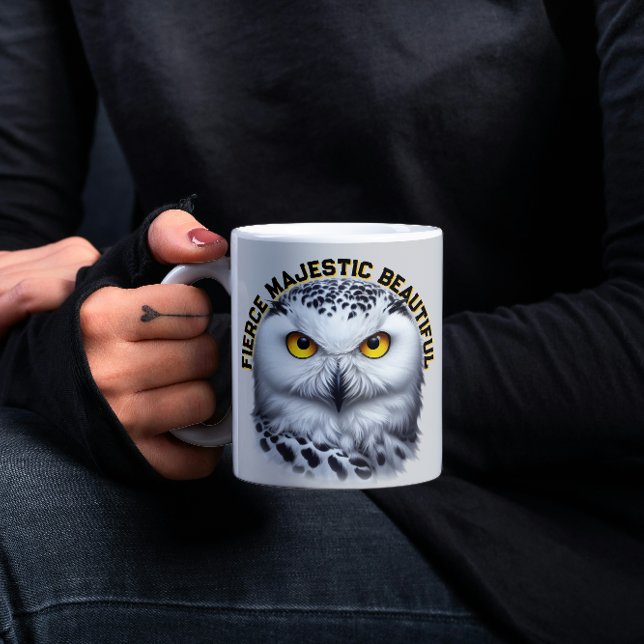 Mug Chouette Neige Fierce Majestic Belle (Créateur téléchargé)
