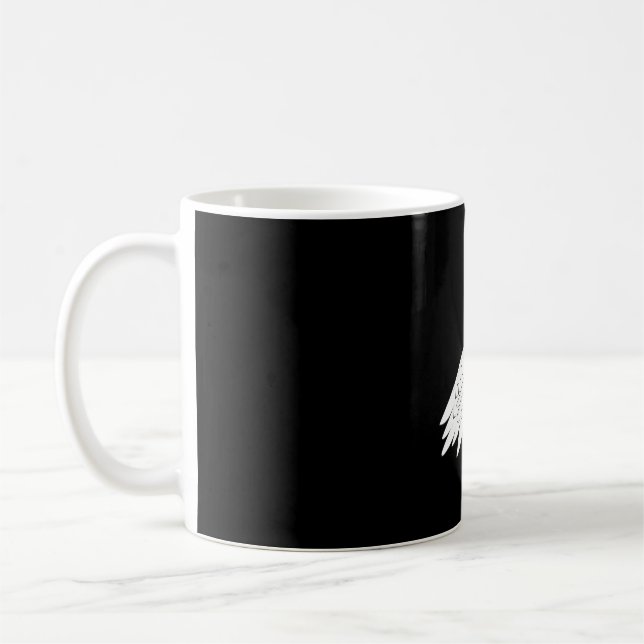 Mug Chouette Neige Hooter Blanc Oiseau De Nuit (Gauche)