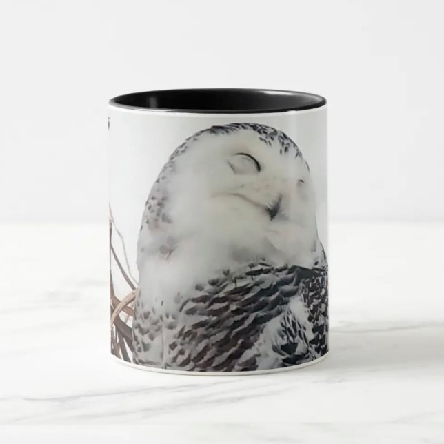 Mug Chouette neigeuse sur le Mississippi Flyway (Créateur téléchargé)