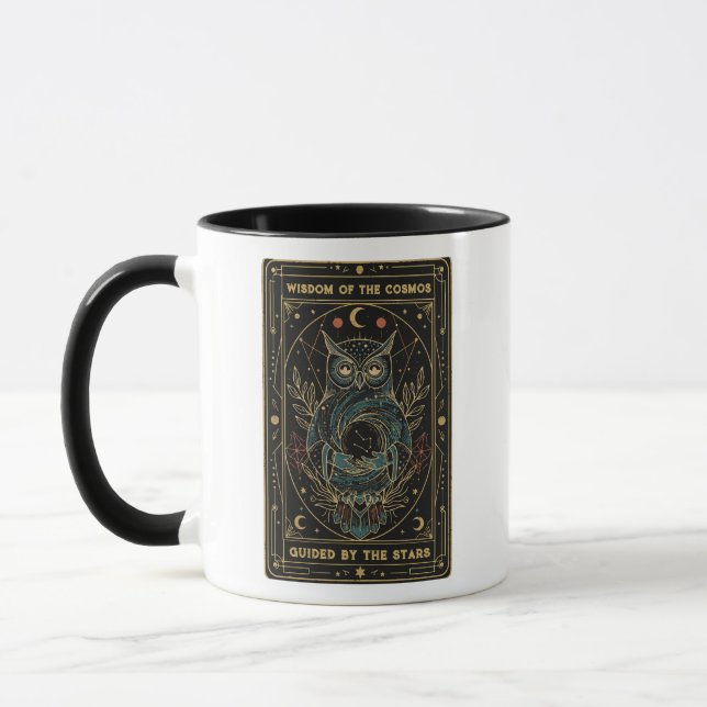 Mug Chouette Oracle Cosmique • Céleste Mystique  (Gauche)