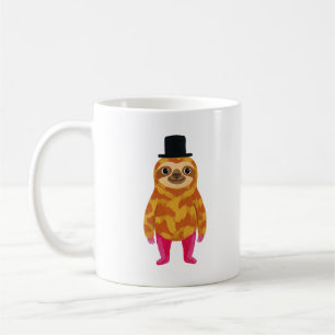 Mug Chouette Paresseux Art Populaire Amusant