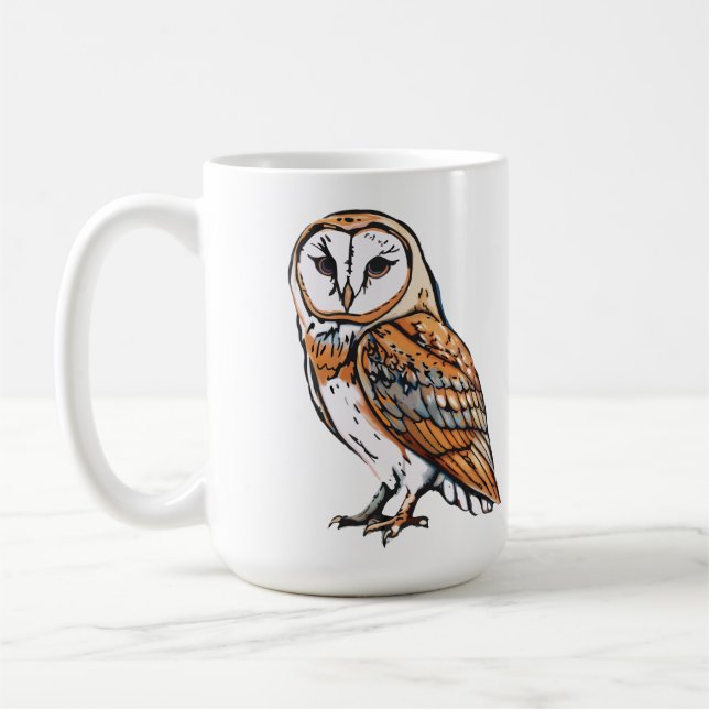 Mug Chouette rayée  (Gauche)