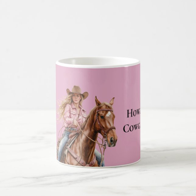 Mug Chouette rose Brown Cheval Sud-Ouest Cheval Blond (Centre)