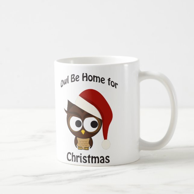 Mug Chouette soit à la maison pour Noël ! (Droite)