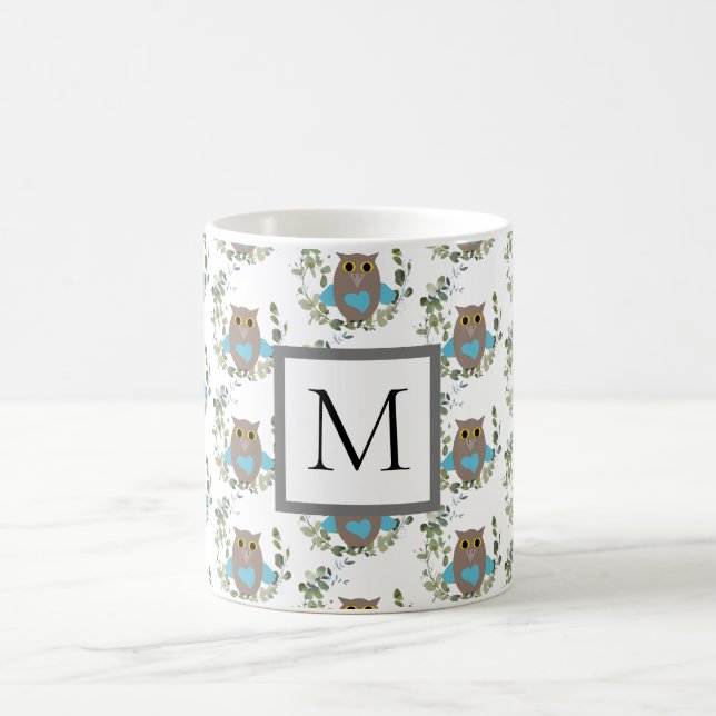 Mug Chouette verte Monogram Eucalyptus (Centre)