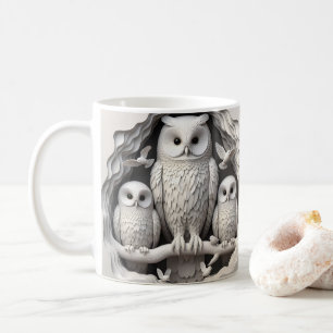 Mug Chouettes de découpe 3D