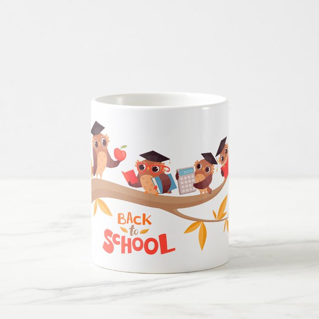 Mug Chouettes mignonnes Retour à l'école (Créateur téléchargé)