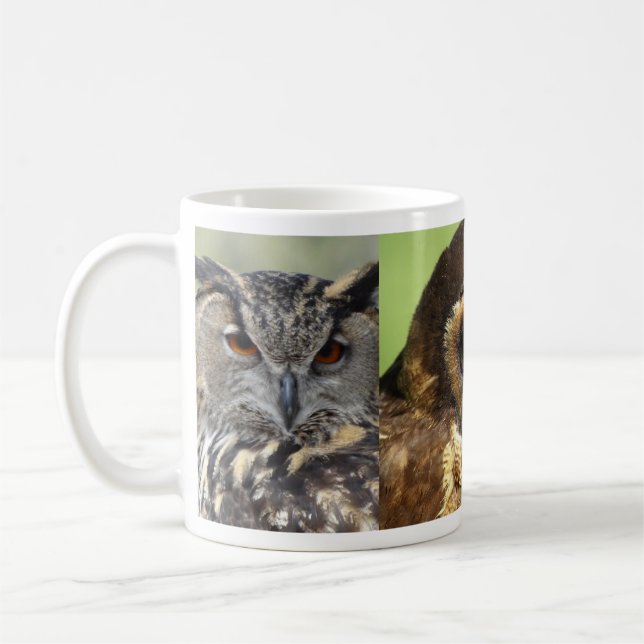 Mug Chouettes Oiseaux animaux Nature Parc Arbre Harmon (Gauche)