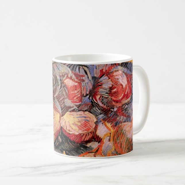 Mug Choux rouges et oignons par Vincent van Gogh (Devant droit)