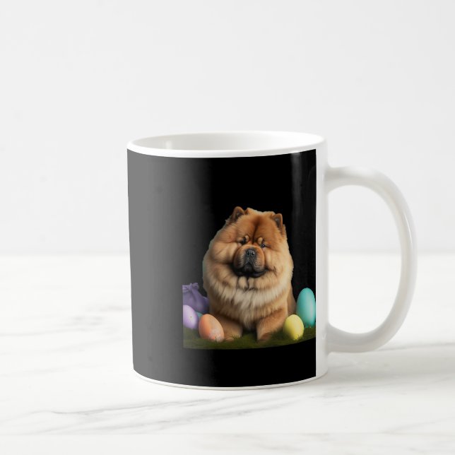 Mug Chow Chow Chien de Pâques drôle Costume de Pâques (Droite)