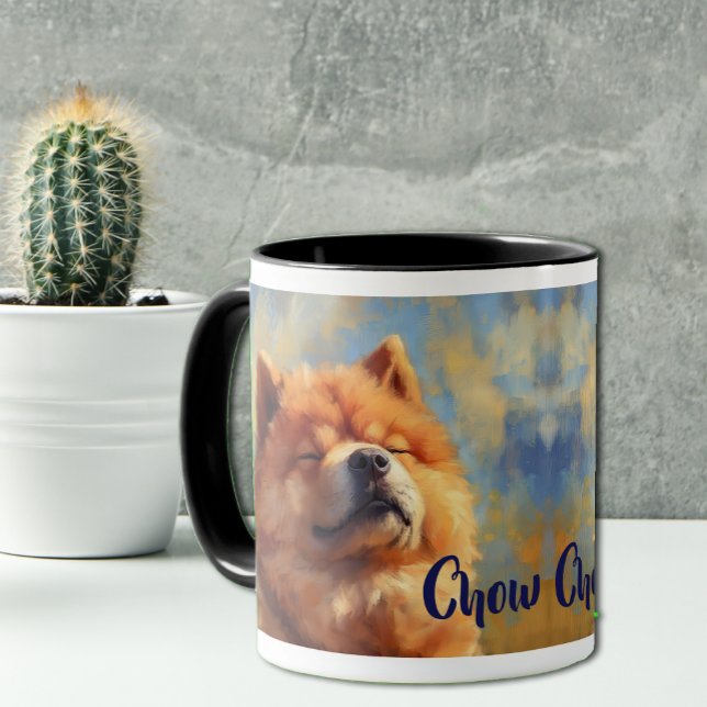 Mug Chow Chow Chien Impressionniste Peinture (Créateur téléchargé)