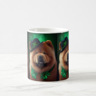 Mug Chow Chow Dog en tenue de la Saint Patrick