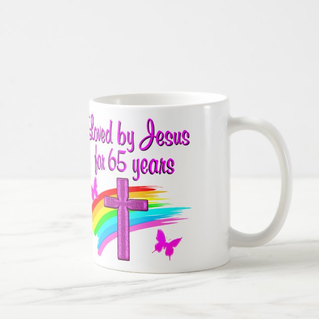 MUG CHRÉTIEN ÂGÉ DE 65 ANS (Droite)