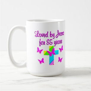 MUG CHRÉTIEN AIMÉ PAR JÉSUS PENDANT 85 ANS CONCEPTION