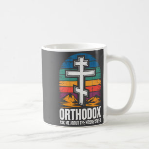 Mug Chrétien orthodoxe demande-moi au sujet du symbole