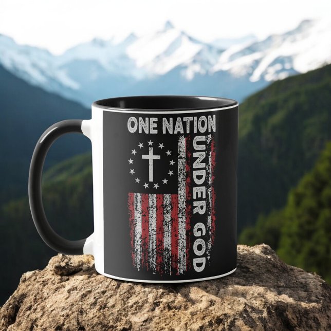 Mug Chrétien - Une nation sous Dieu (Créateur téléchargé)