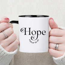 Mug Chretien Verset Biblique d'Espoir