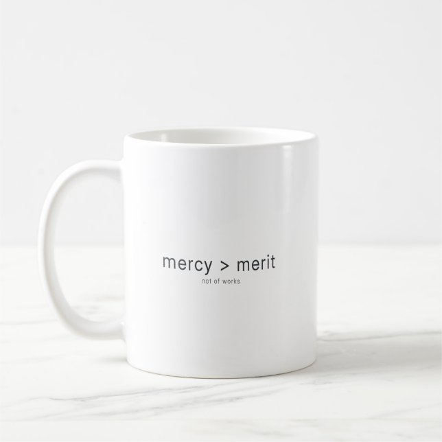 Mug Chrétiens croyant à la miséricorde de Dieu plutôt  (Gauche)