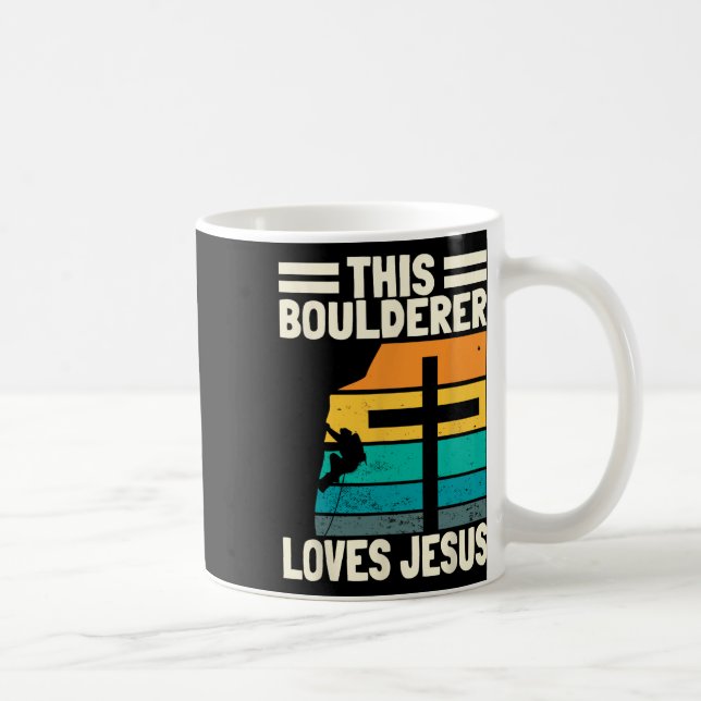 Mug Chrétiens de bloc grimpeur artificiel de Boulderin (Droite)