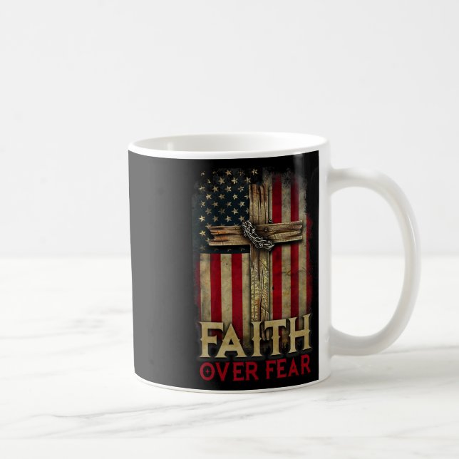 Mug Chrétiens de la foi plutôt que de la peur croisent (Droite)