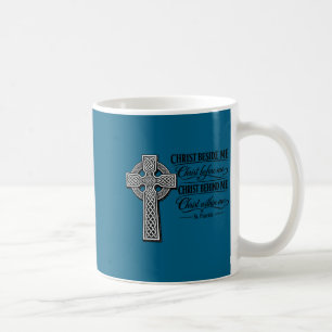 Mug Christ à côté - croix celtique de saint Patrick po