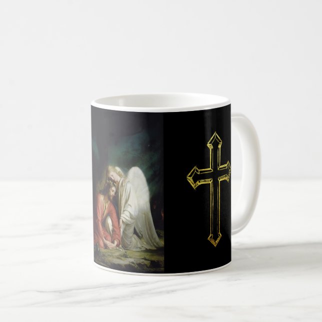 Mug Christ à Gethsémani par Carl Bloch, Religieux (Devant droit)