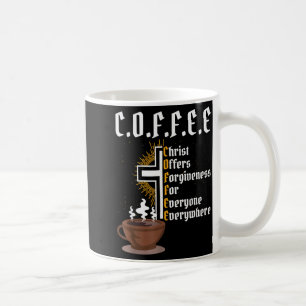 Mug Christ du café offre le pardon à tout le monde pou