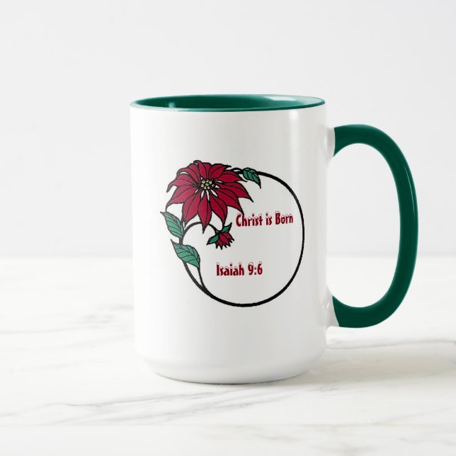 Mug Christ est né Personnaliser C'est Noël (Droite)