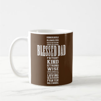 Mug Christian Blessed Dad Cross Fathers Day Prayer