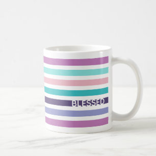 Mug Christian BLESSEE Moderne Pastel rayé