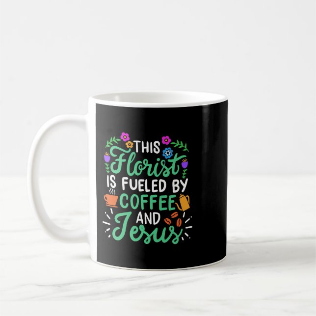 Mug Christian Ce Fleuriste Est Alimenté De Café Et De  (Gauche)
