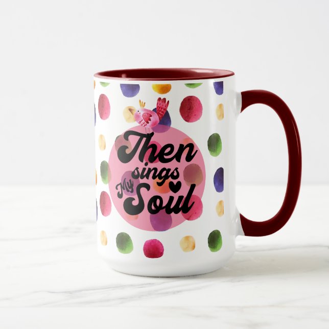 Mug Christian Chante Mon Soul Polka Dot (Droite)