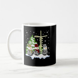 Mug Christian Christmas Faith Hope Love Snowman Jesus