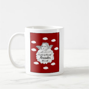 Mug Christian Cloud Angel Joyeux 90e Anniversaire Roug