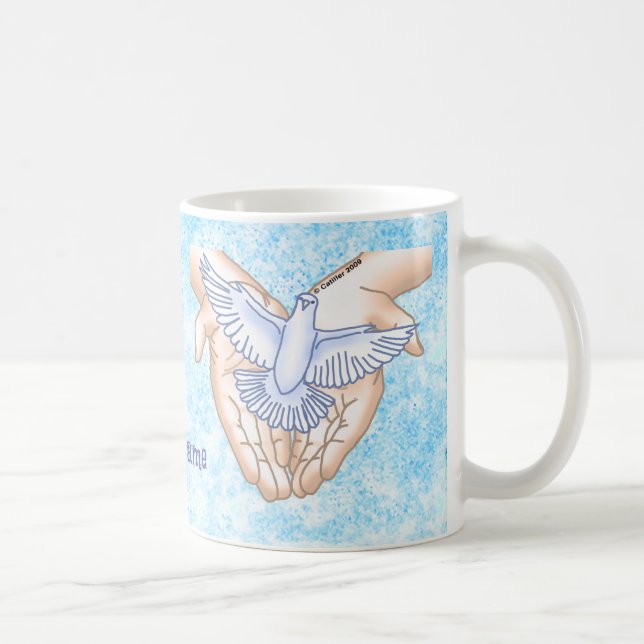 Mug Christian Hands Dove (Droite)
