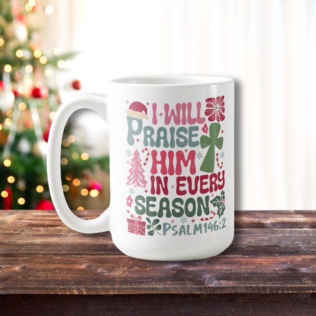 Mug Christian Je Le Louerai Chaque Saison Noël (Créateur téléchargé)