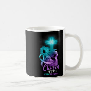 Mug Christian Lion Cross Religieux Bible Verse Suicide