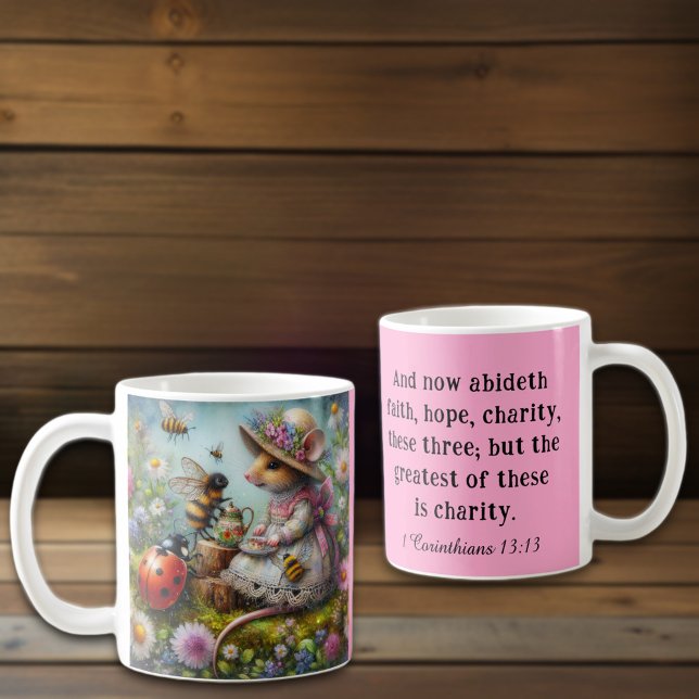 Mug Christian Love Corinthians Verse Whimsical (Créateur téléchargé)