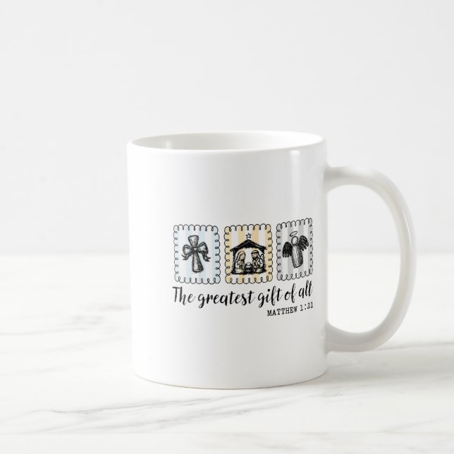 Mug Christian Nativity Scene The Greatest Gift Of All  (Droite)