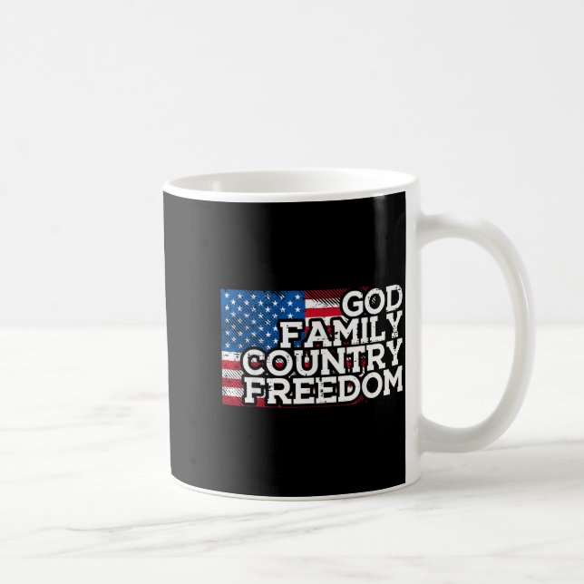Mug Christian Religious God Jesus Patriotic Men Women  (Droite)