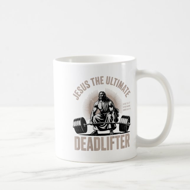 Mug Christian Workout Gym Jésus Le Deadlifter sur le d (Droite)