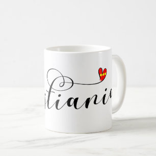 Mug Christiania Drapeau Coeur, Fristaden Christiania