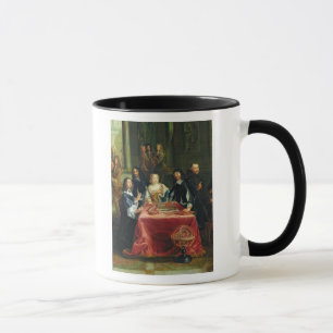 Mug Christina de la Suède et de sa cour : détail de