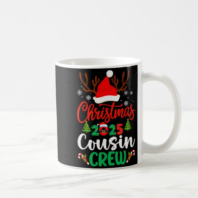 Mug Christmas 2025 Cousin Crew Pajamas Xmas Lights Fam (Droite)