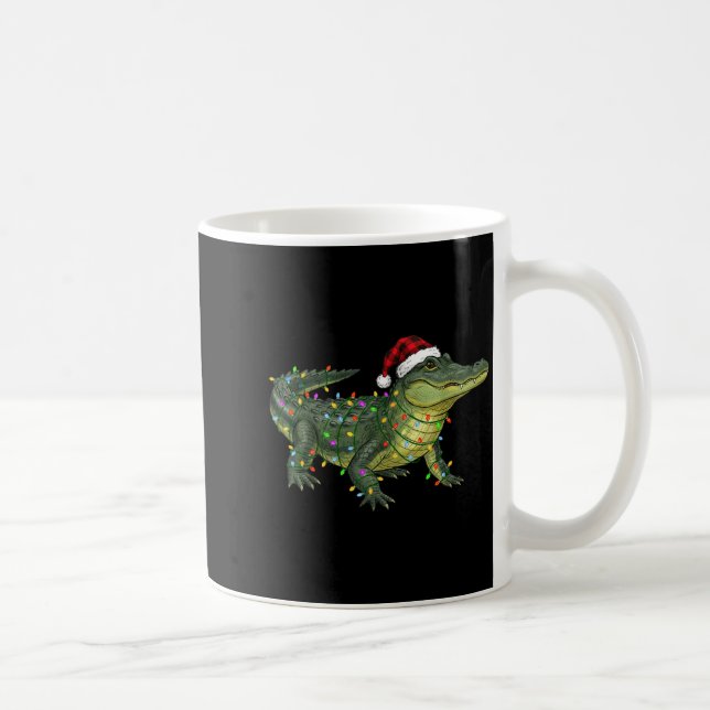 Mug Christmas Alligator Holiday Reptile Funny Festive  (Droite)